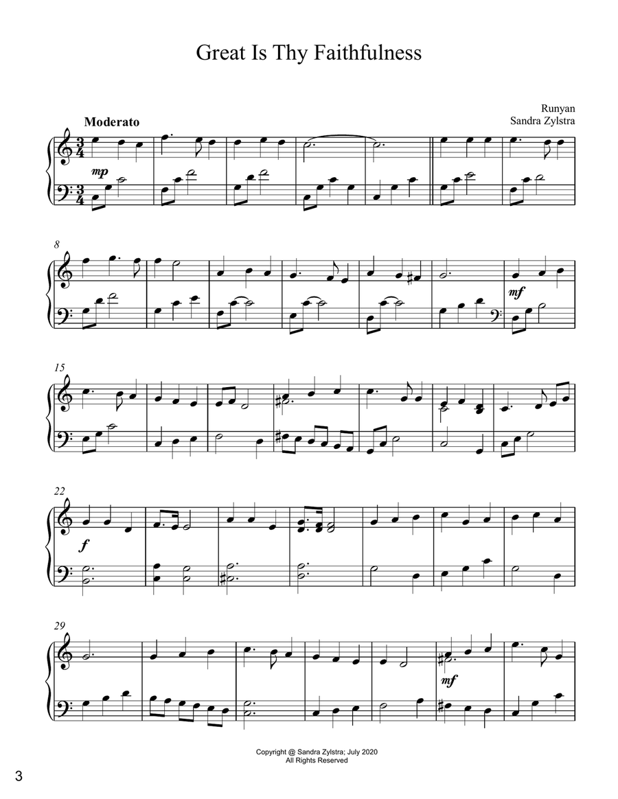 Hymns Of Faith (10 Early Intermediate Piano Solos) Piano Solo scores gallery preview page 6