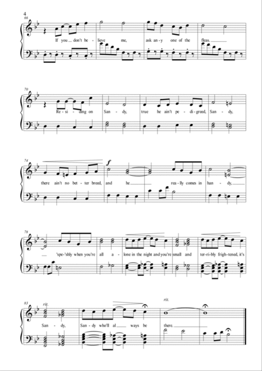Sandy (dumb Dog) Piano Solo scores gallery preview page 4