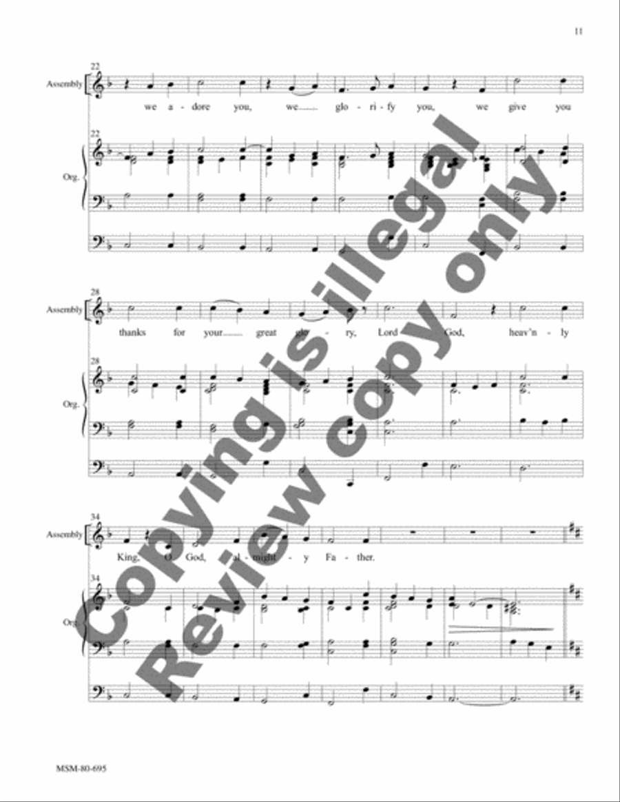 Mass of St. Luke the Evangelist 4-Part scores gallery preview page 8