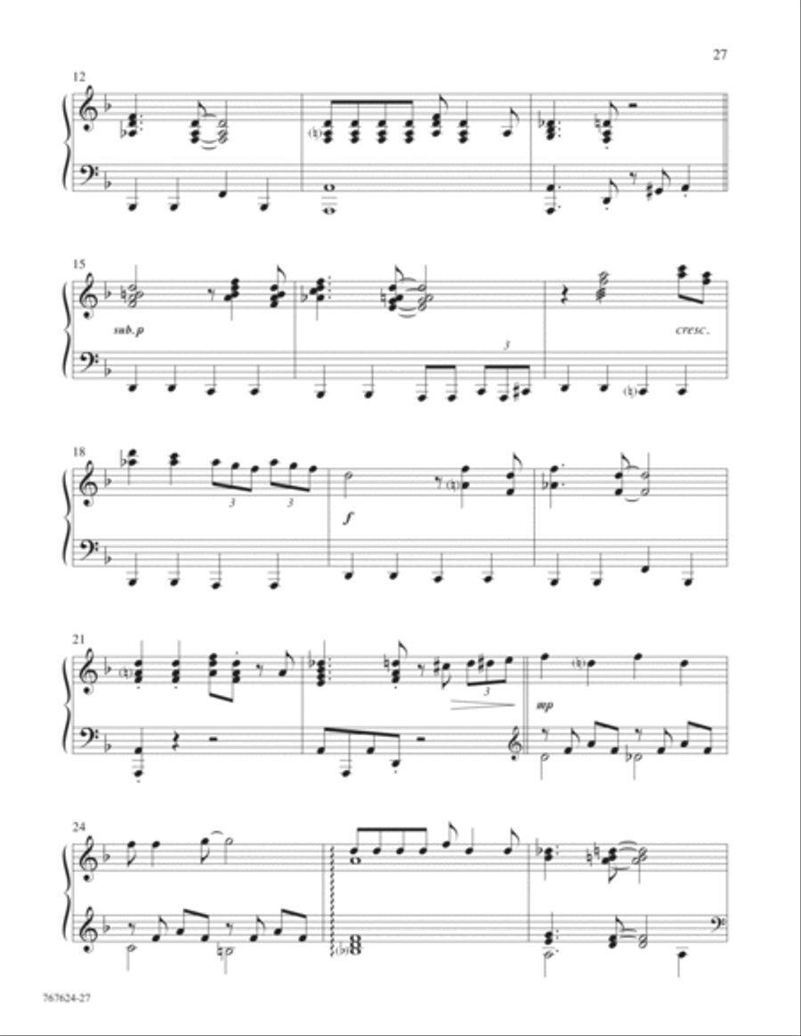 Hymns for a Raney Sunday Piano Solo scores gallery preview page 12