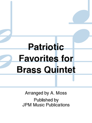 Book cover for Patriotic Favorites for Brass Quintet