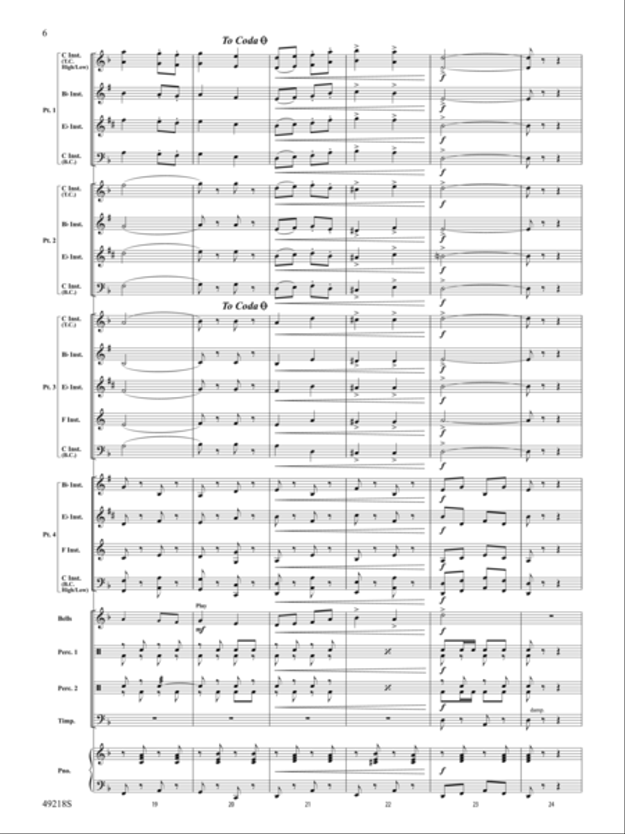 Andalucía: Score Concert Band scores gallery preview page 6