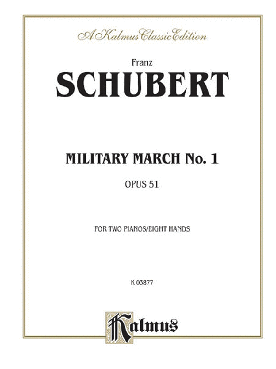 Military March No. 1, Op. 51 Small Ensemble scores gallery preview page 1