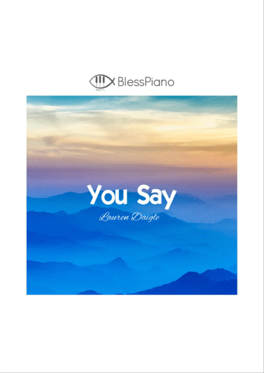 You Say Piano Solo scores gallery preview page 1