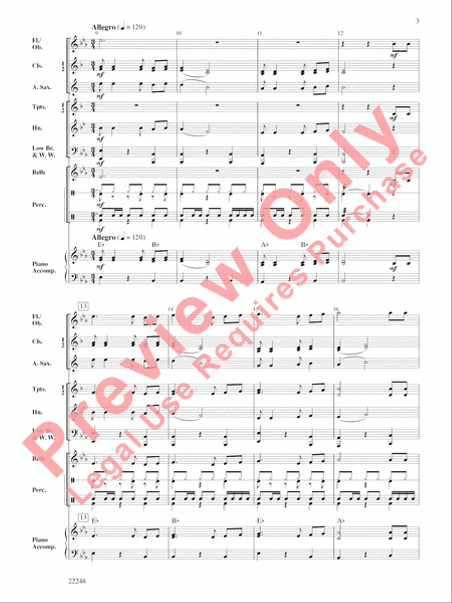 Canciónes Mexicanas Concert Band scores gallery preview page 4