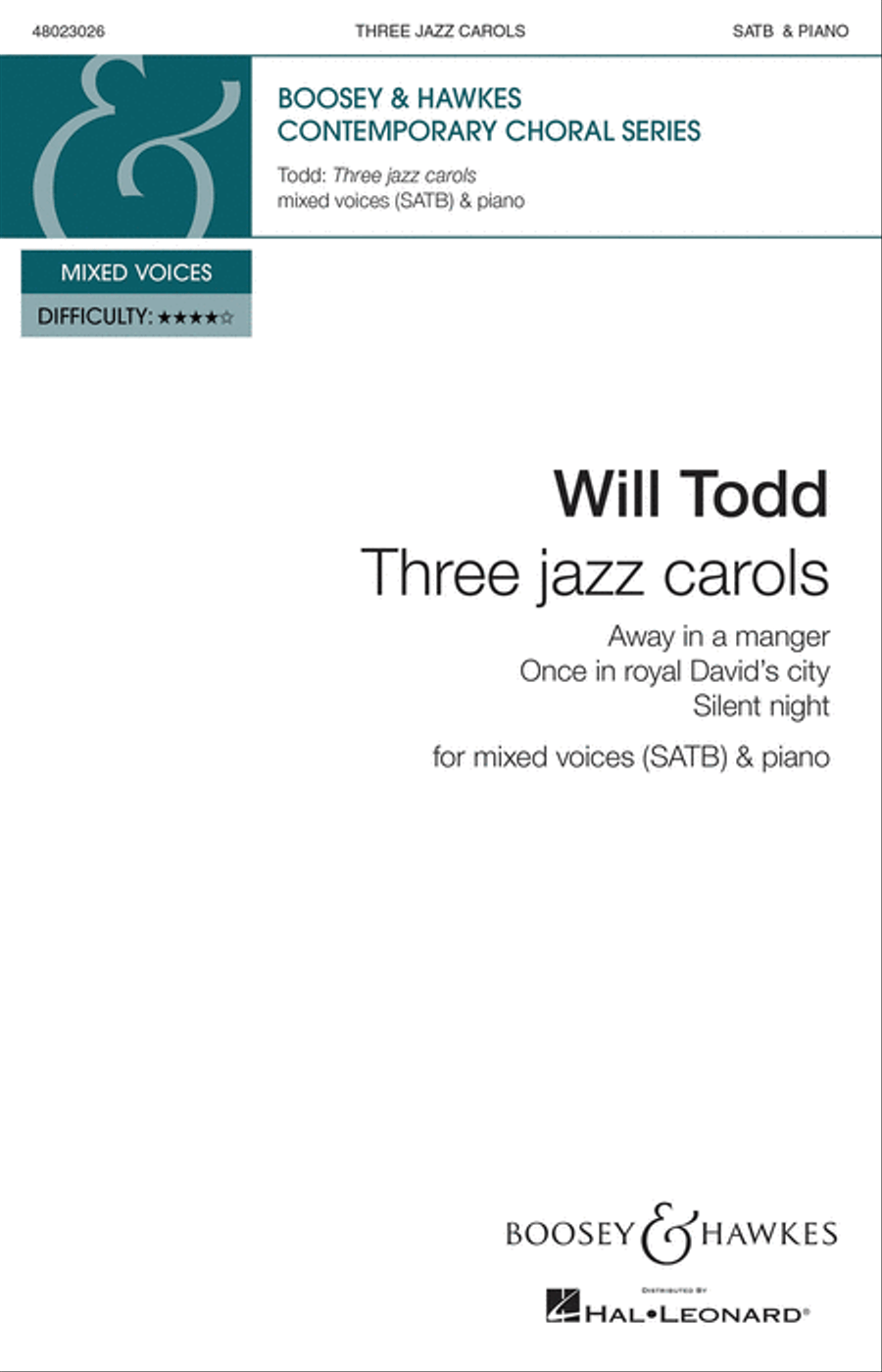Three Jazz Carols 4-Part scores gallery preview page 1