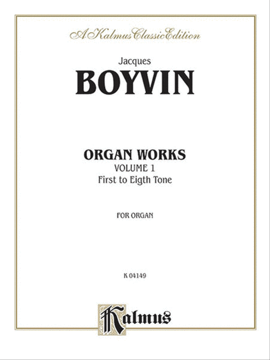 Organ Works, Volume 1 Organ Works, Volume 1 Organ scores gallery preview page 1