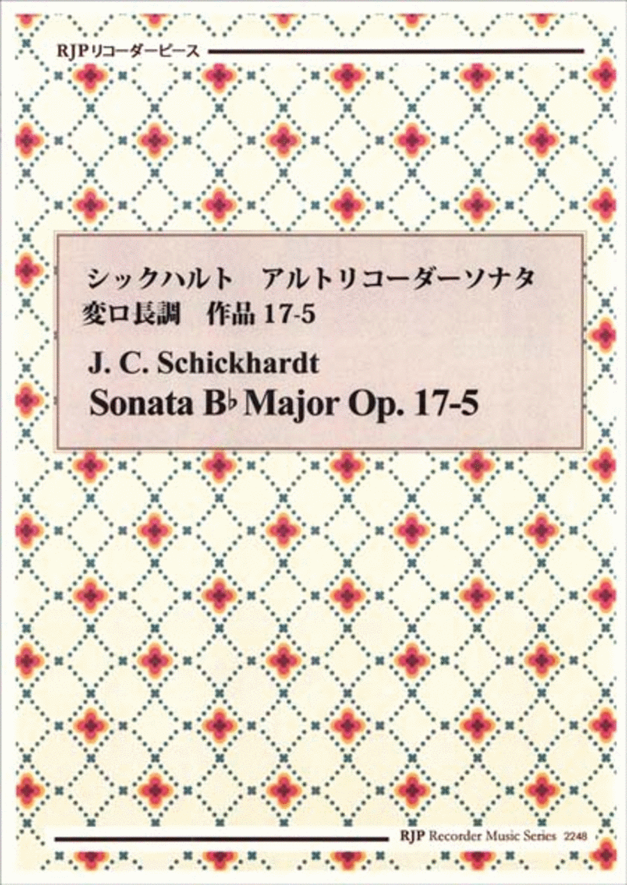 Sonata B-flat Major, Op. 17-5 Alto Recorder scores gallery preview page 1