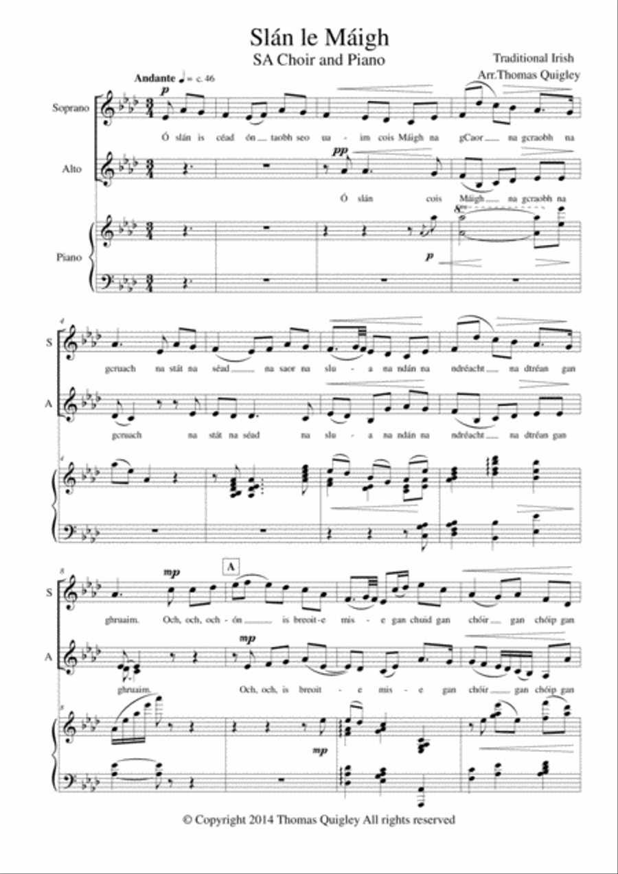 Slán le Máigh SA scores gallery preview page 1