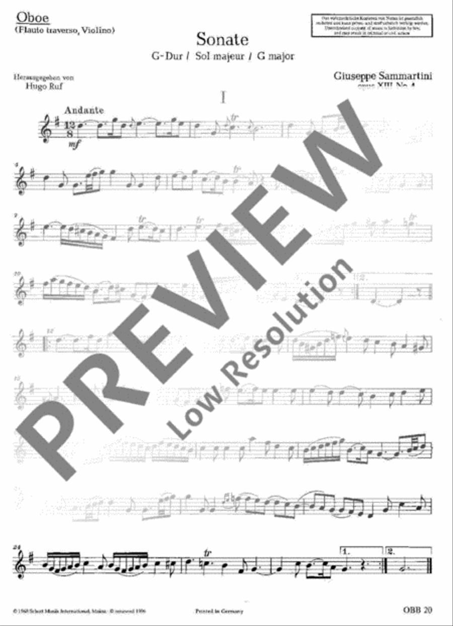 Sonata in G major Sonata in G major Flute scores gallery preview page 11