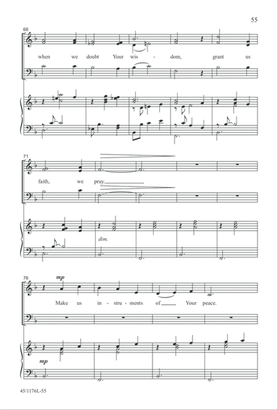 10 More Anthems for about 10 Singers 3-Part scores gallery preview page 55