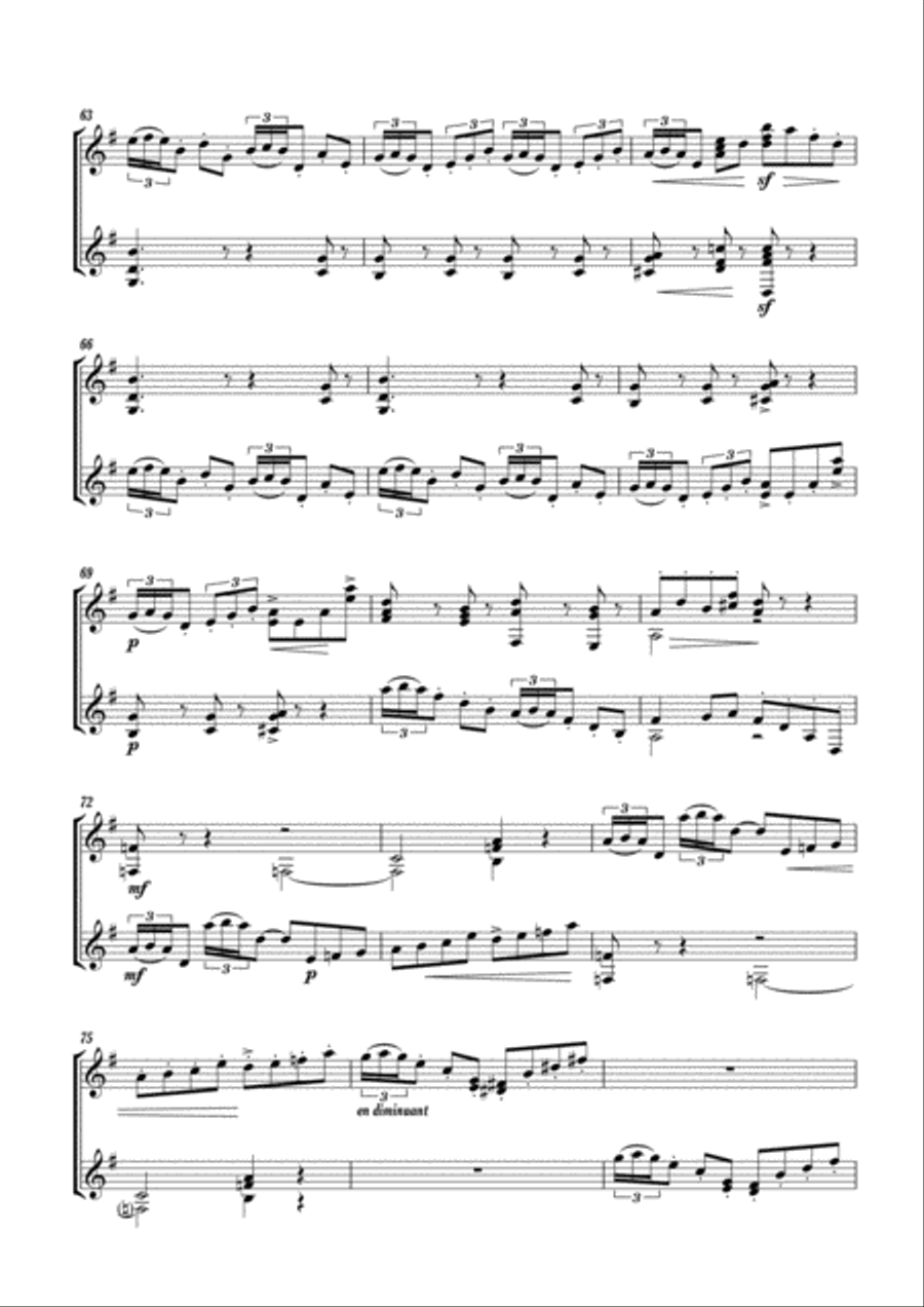 Arabesque nº 2 Classical Guitar scores gallery preview page 6