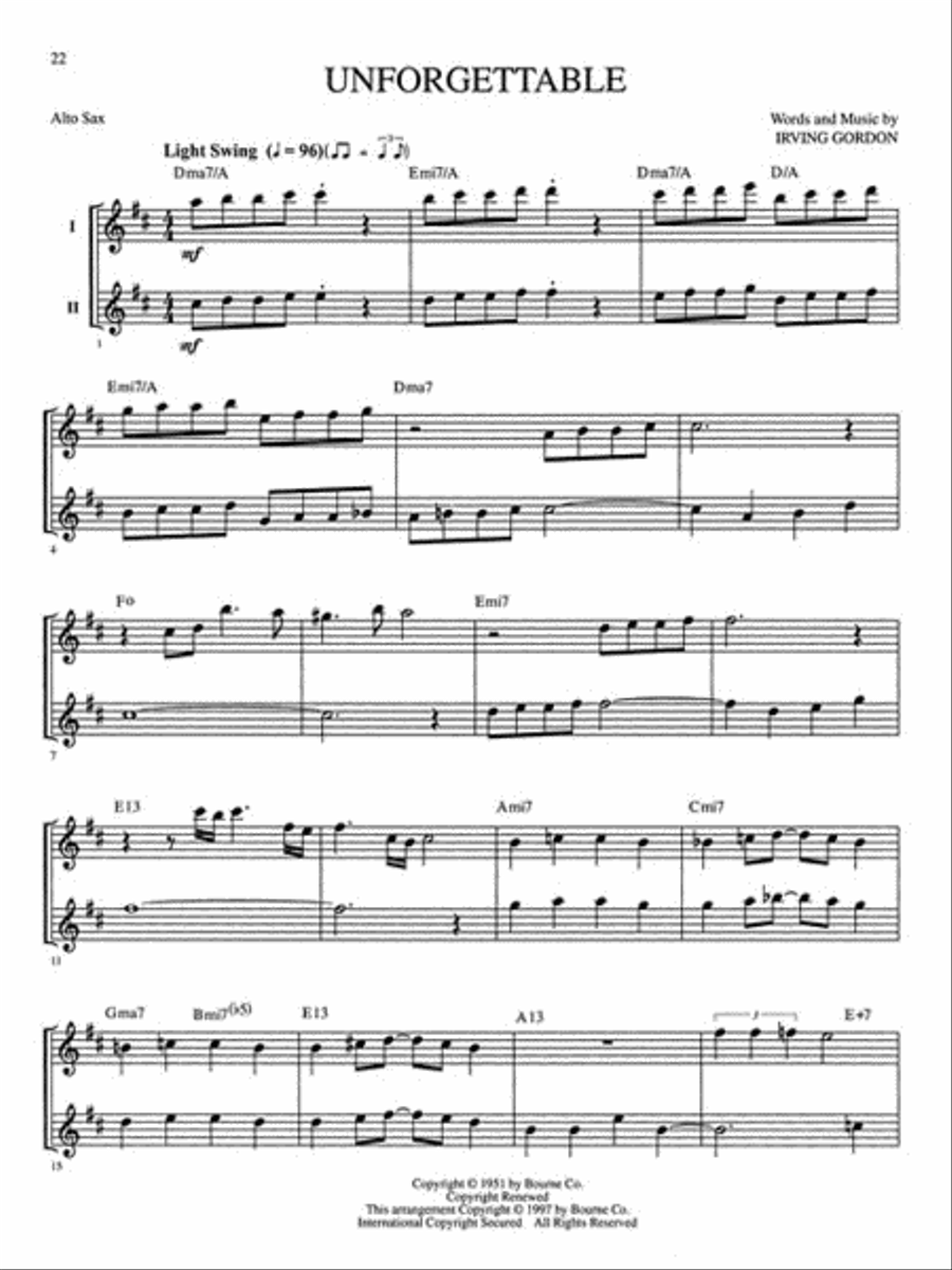 Great Jazz Duets (Alto Sax) Woodwind Duet scores gallery preview page 3