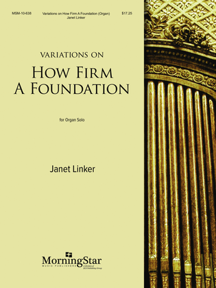 Book cover for Variations for Organ on How Firm A Foundation