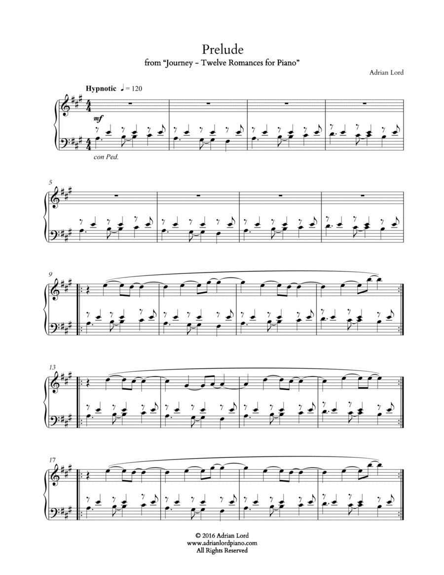 Prelude Piano Solo scores gallery preview page 1