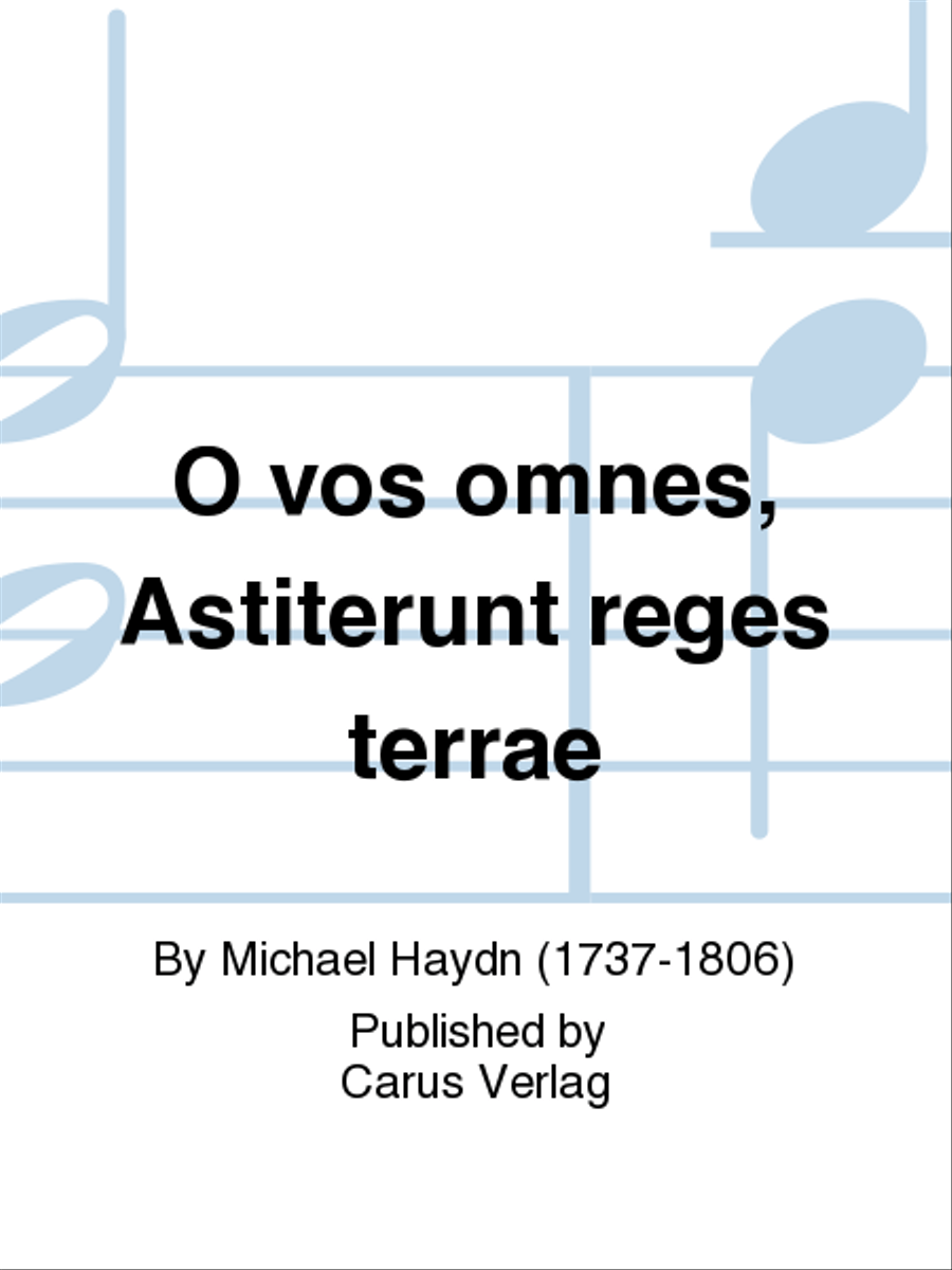 O vos omnes, Astiterunt reges terrae Score scores gallery preview page 1
