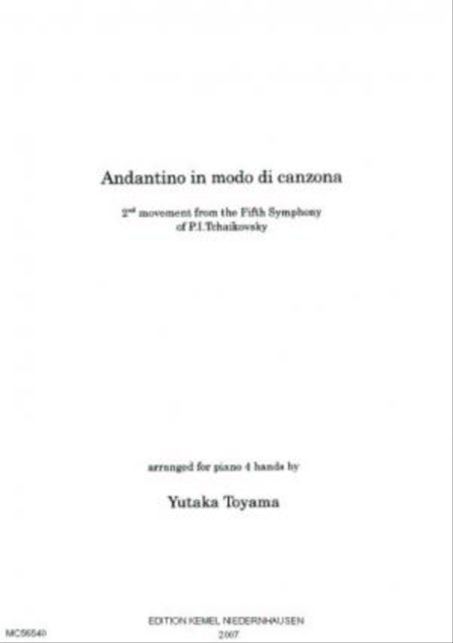 Andantino in modo di canzona Piano Duet scores gallery preview page 1