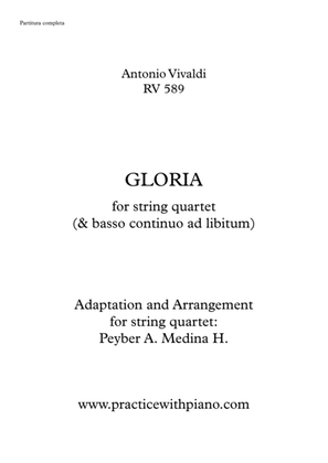 GLORIA - Vivaldi RV 589, arranged for string quartet