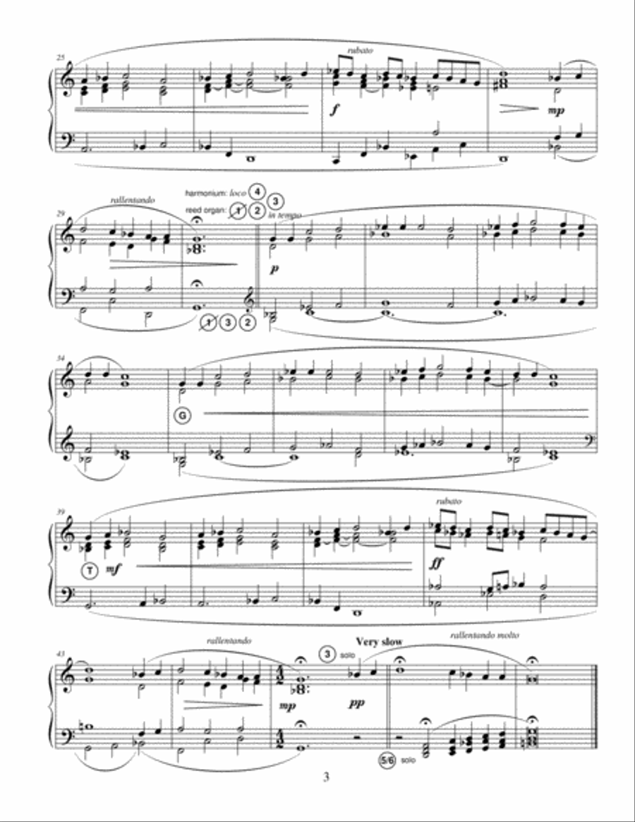 Three little Preludes (founded on Welsh Hymn Tunes) Op. 23 Organ Solo scores gallery preview page 3