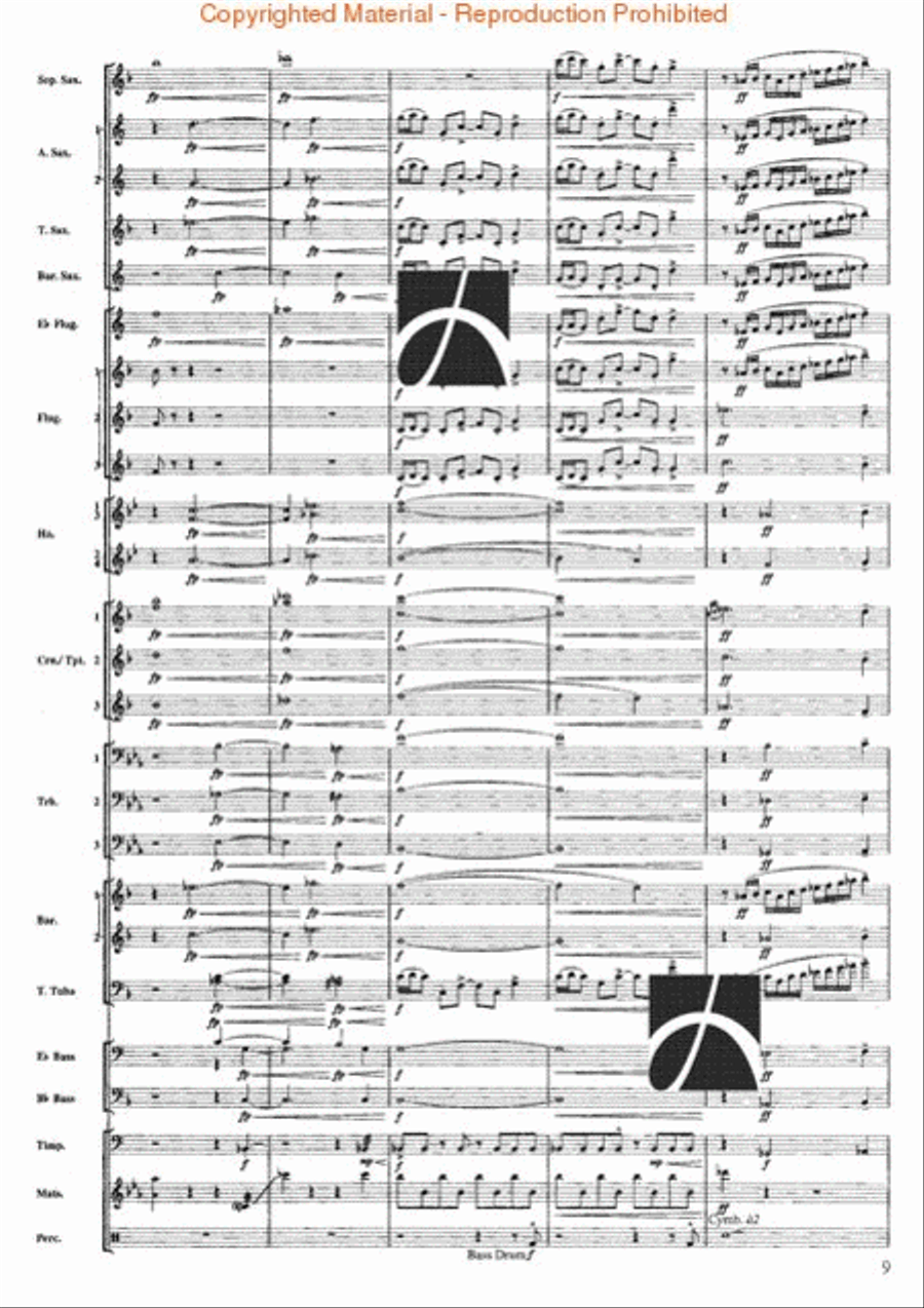 Firework Concert Band scores gallery preview page 8
