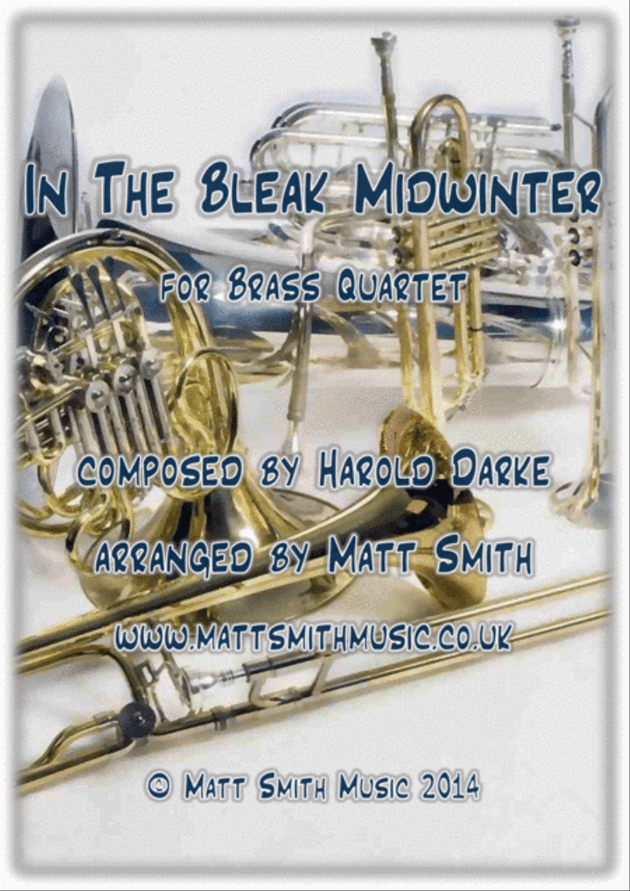 In The Bleak Midwinter by Harold Darke - BRASS QUARTET/QUINTET Brass Quartet scores gallery preview page 1