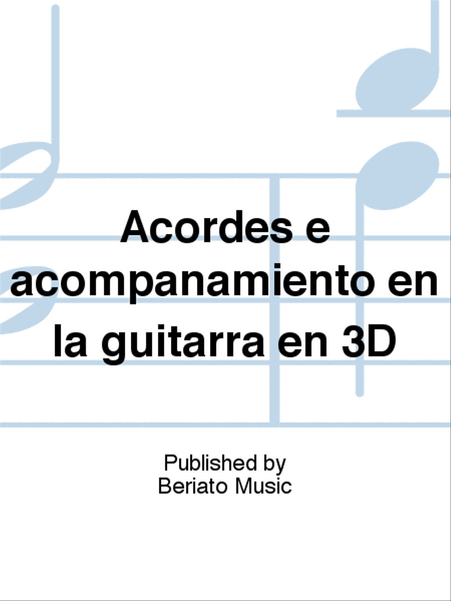 Acordes e acompañamiento en la guitarra en 3D