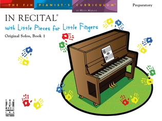 Book cover for In Recital with Little Pieces for Little Fingers - Original Solos, Book 1 (NFMC)