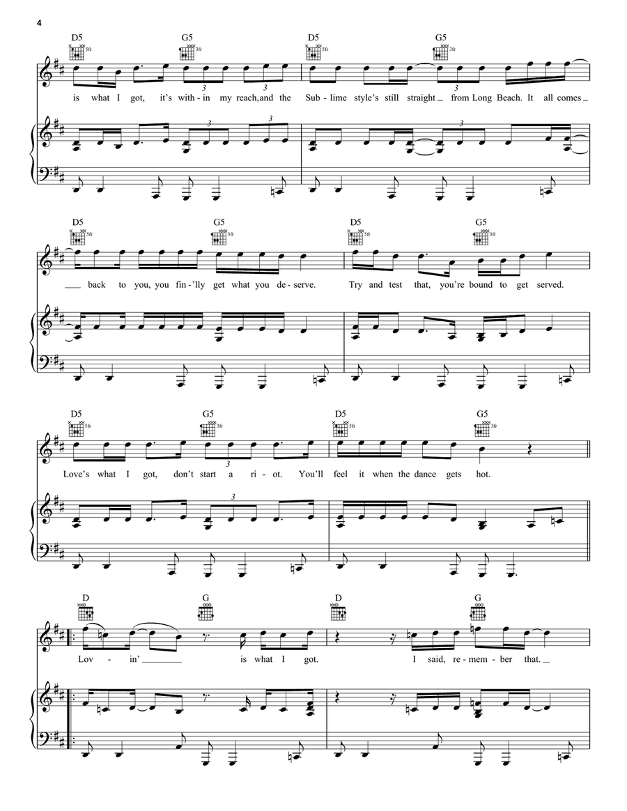 What I Got Acoustic Guitar scores gallery preview page 4