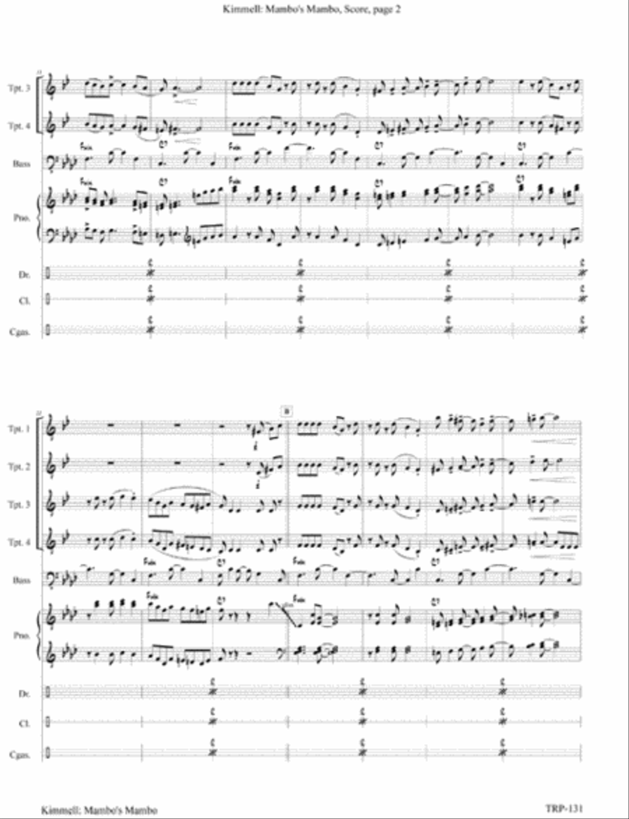 Mambo's Mambo Mambo's Mambo Small Ensemble scores gallery preview page 3