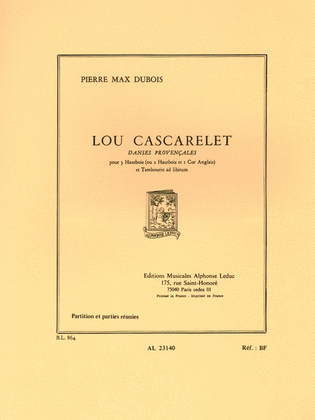 Lou Cascarelet, Danses Provencales (quartet-mixed)