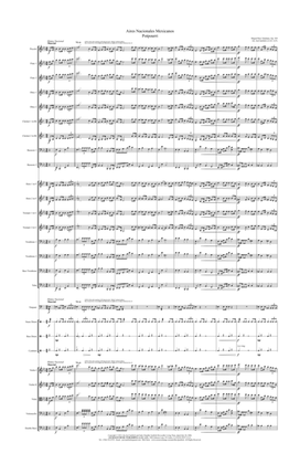 Aires Nacionales Mexicanos, Op. 558 (Potpourri) 11"x17" SCORE ONLY