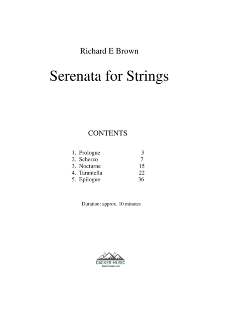 Serenata for Strings String Orchestra scores gallery preview page 2