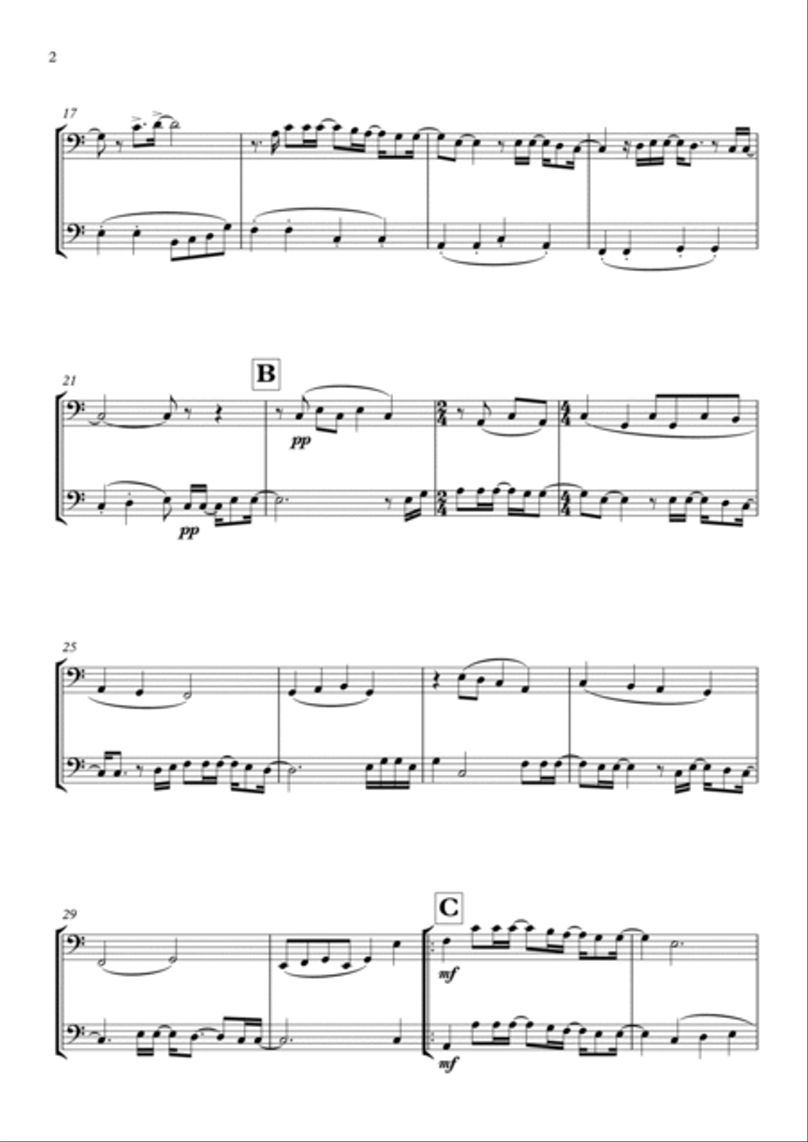 Goodness Of God Brass Duet scores gallery preview page 2