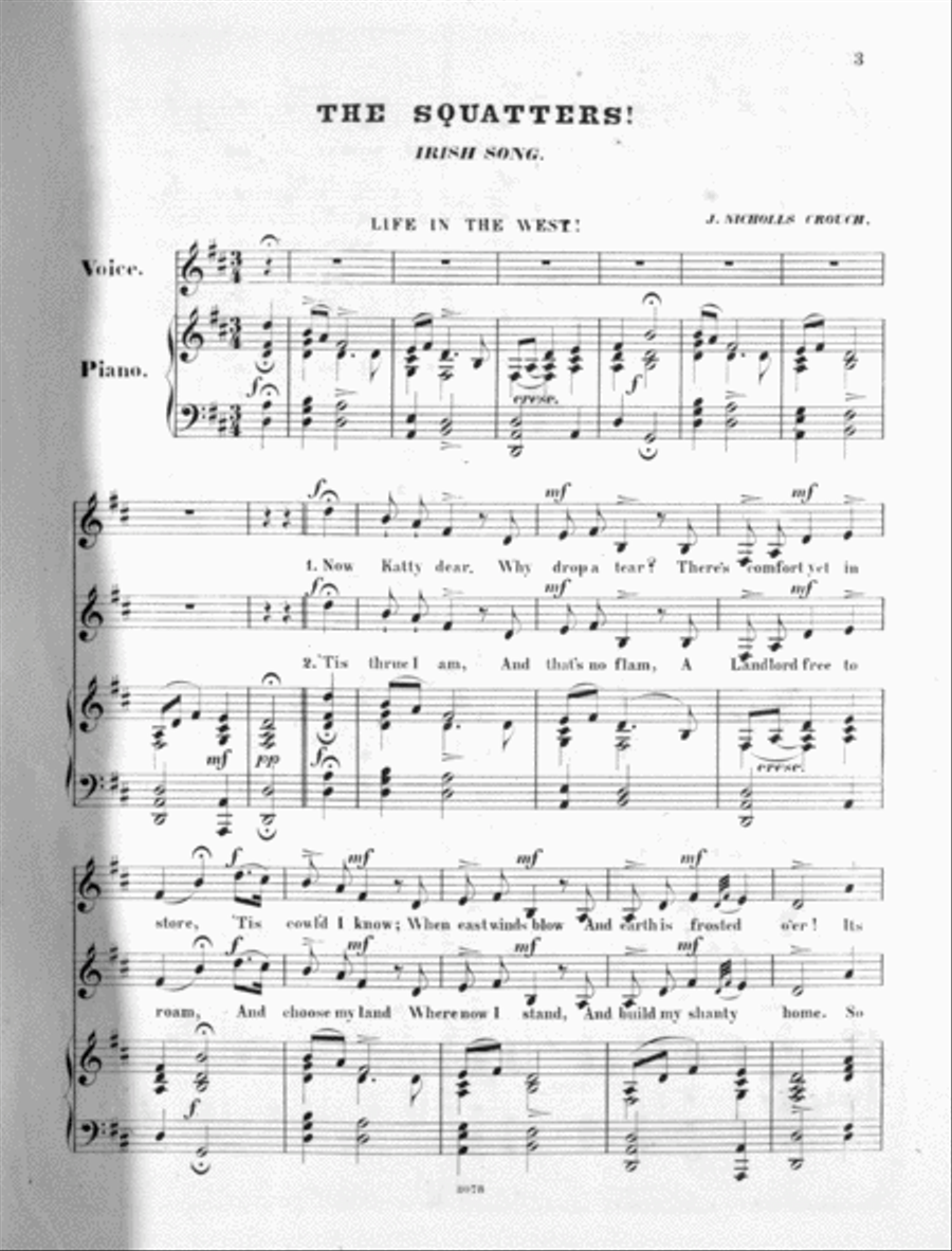 The Squatters. Irish Song Voice scores gallery preview page 2