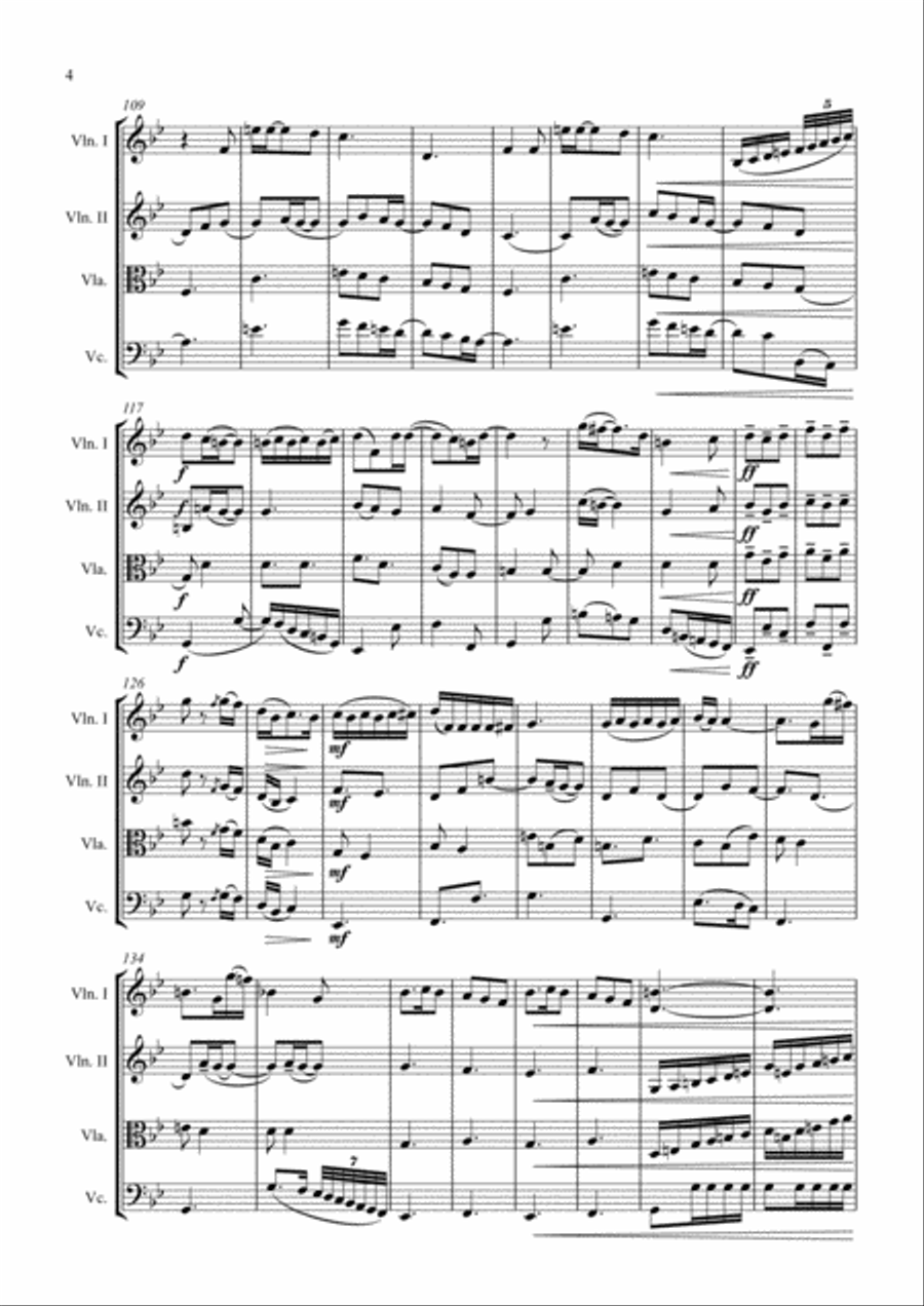 Kiss From A Rose Kiss From A Rose String Quartet scores gallery preview page 4