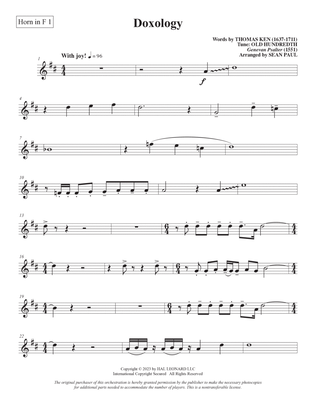 Doxology (arr. Sean Paul) - F Horn 1