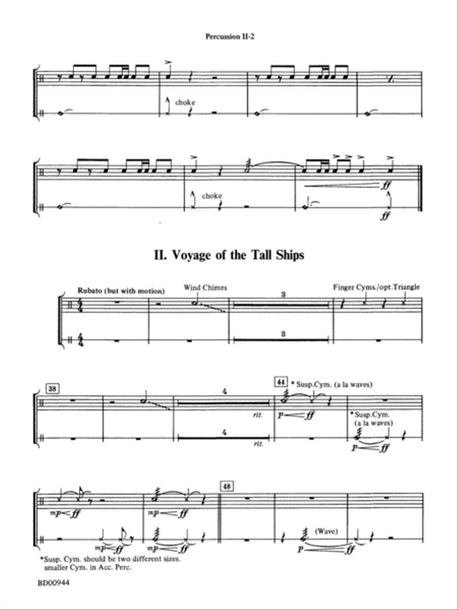 Discovery 1492: 2nd Percussion Concert Band scores gallery preview page 2