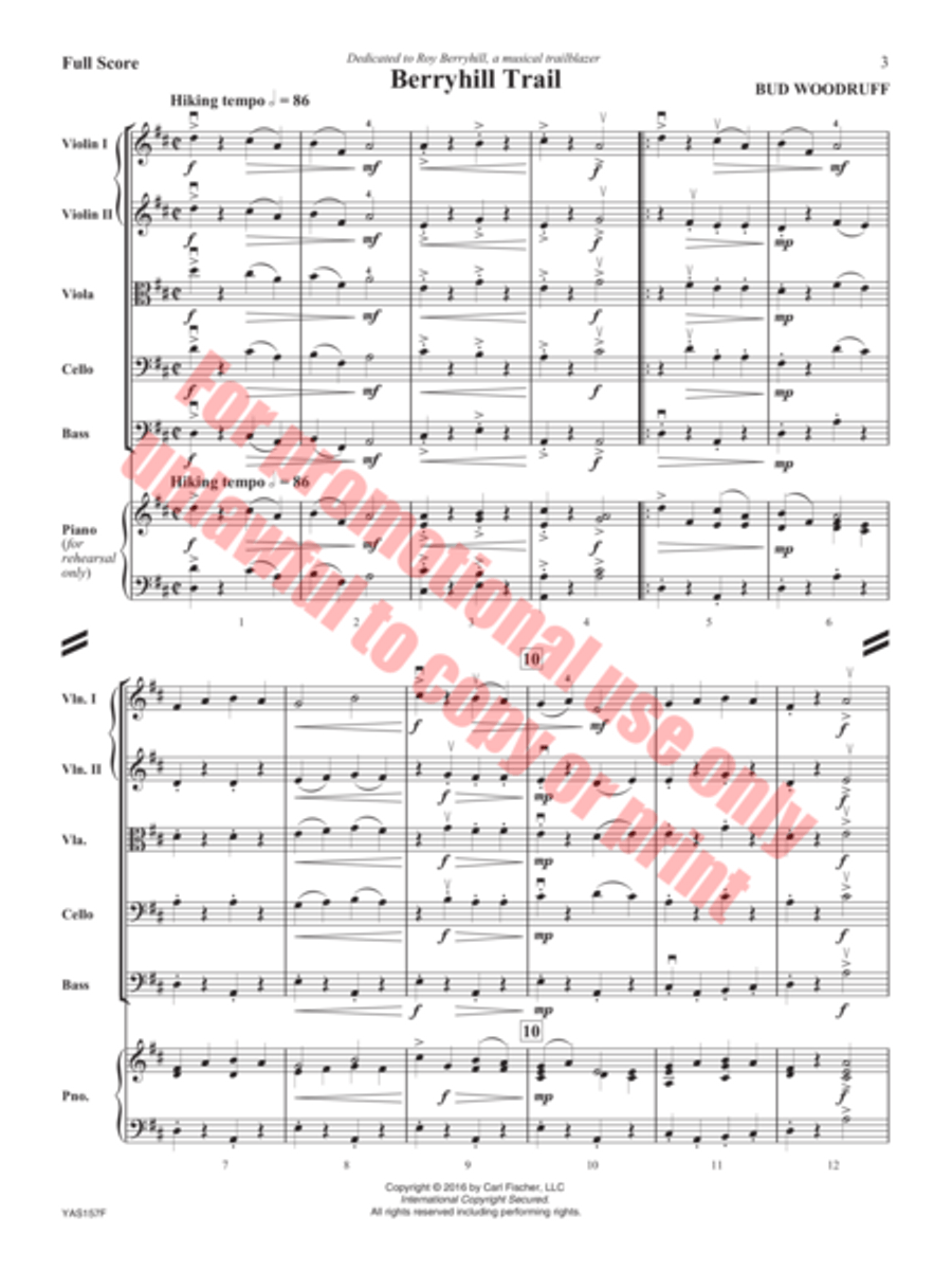 Berryhill Trail String Orchestra scores gallery preview page 4
