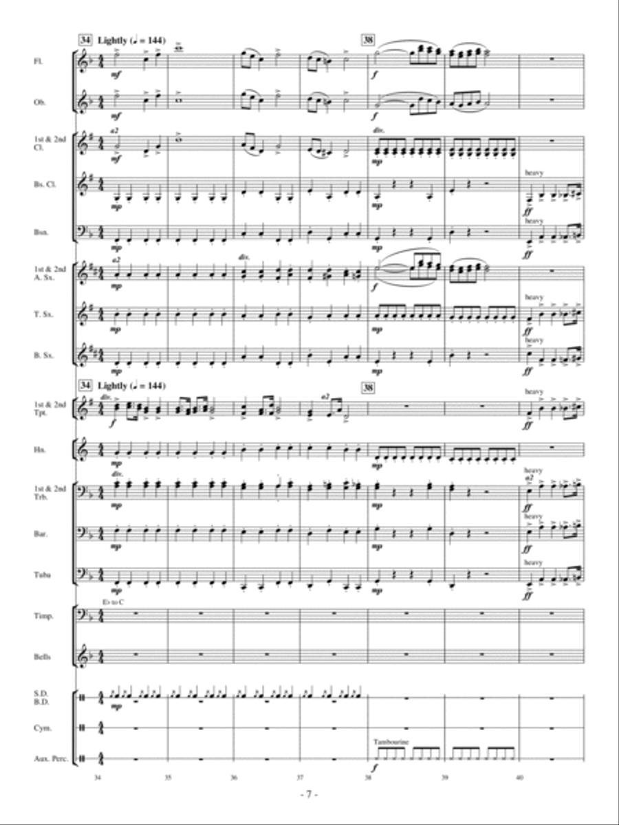 A Crazy, Mixed-Up Opera Concert Band scores gallery preview page 6