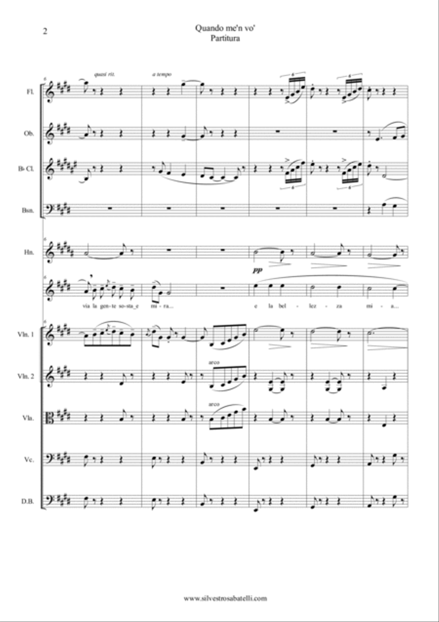 Quando m'en vo - La Bohème Large Ensemble scores gallery preview page 3