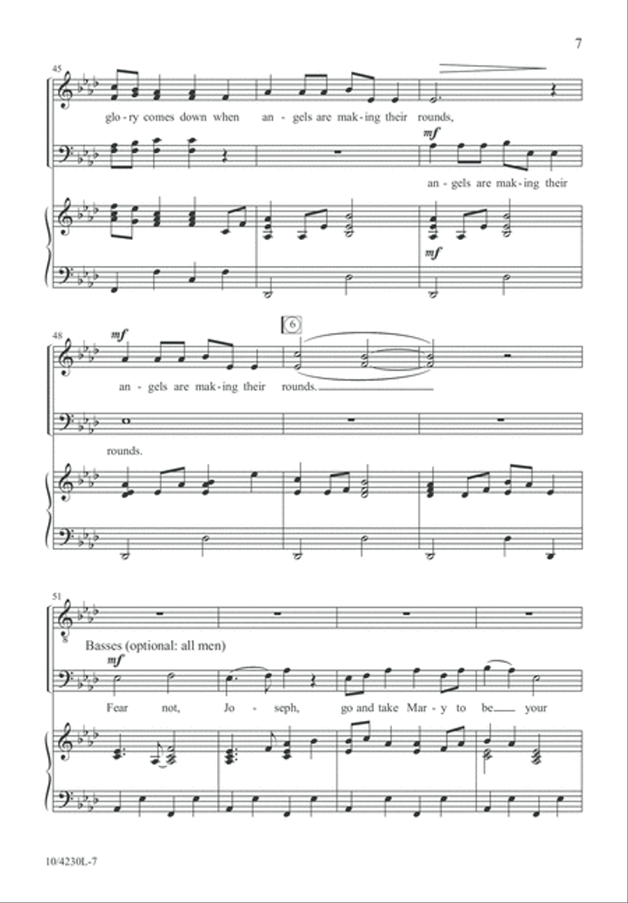 Angels Are Making Their Rounds 4-Part scores gallery preview page 8