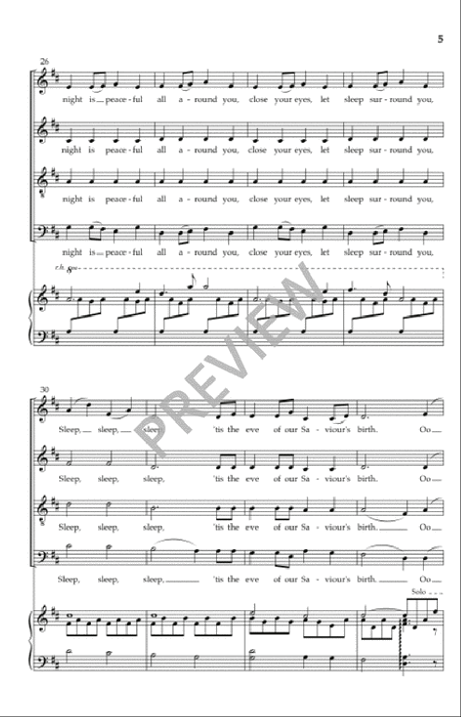 Still, Still, Still (Austrian Carol) Choir scores gallery preview page 5
