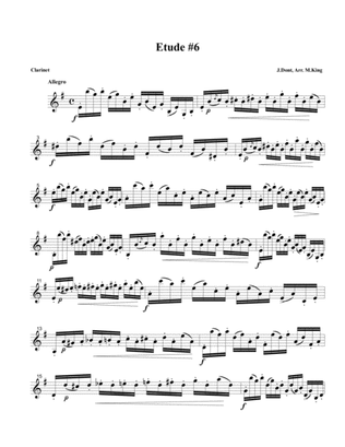 Clarinet Etude #10, Arr. Marten King