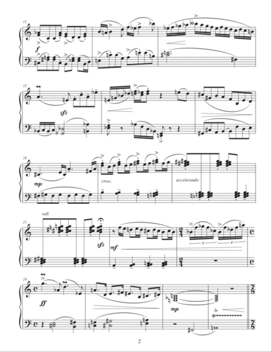 Piano Sonata no. 13 (in Two Movements) Piano Solo scores gallery preview page 4
