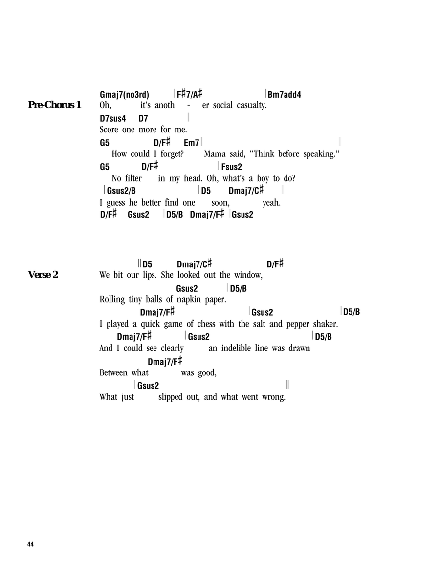 My Stupid Mouth Acoustic Guitar scores gallery preview page 2