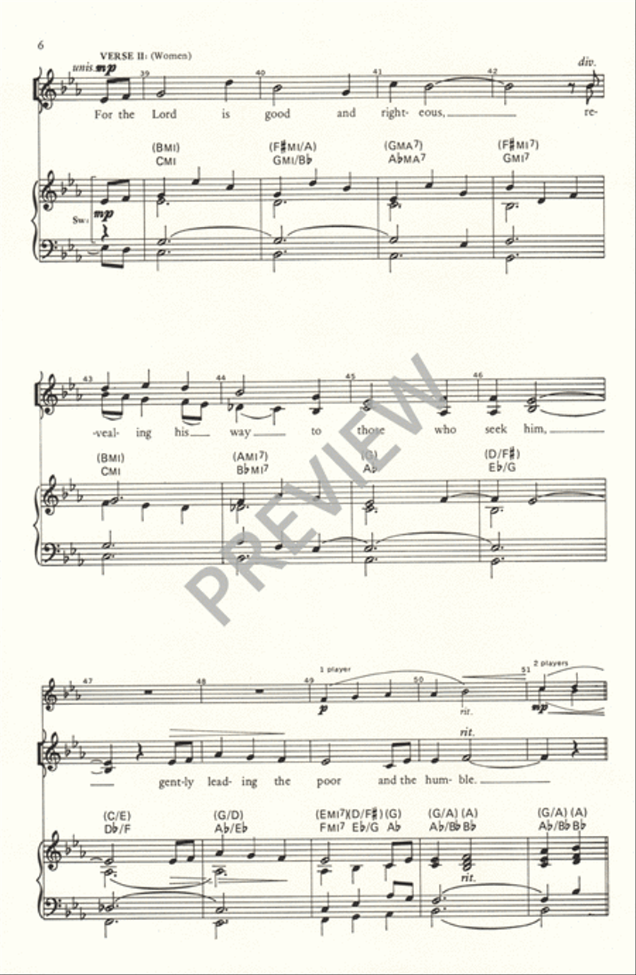 To You, O Lord 4-Part scores gallery preview page 7