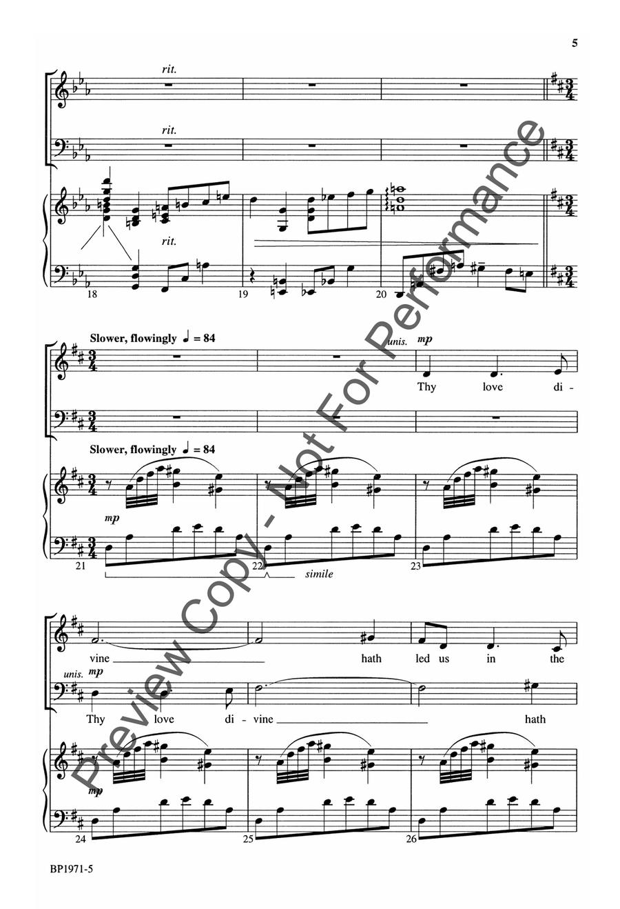 God of the Ages 4-Part scores gallery preview page 5