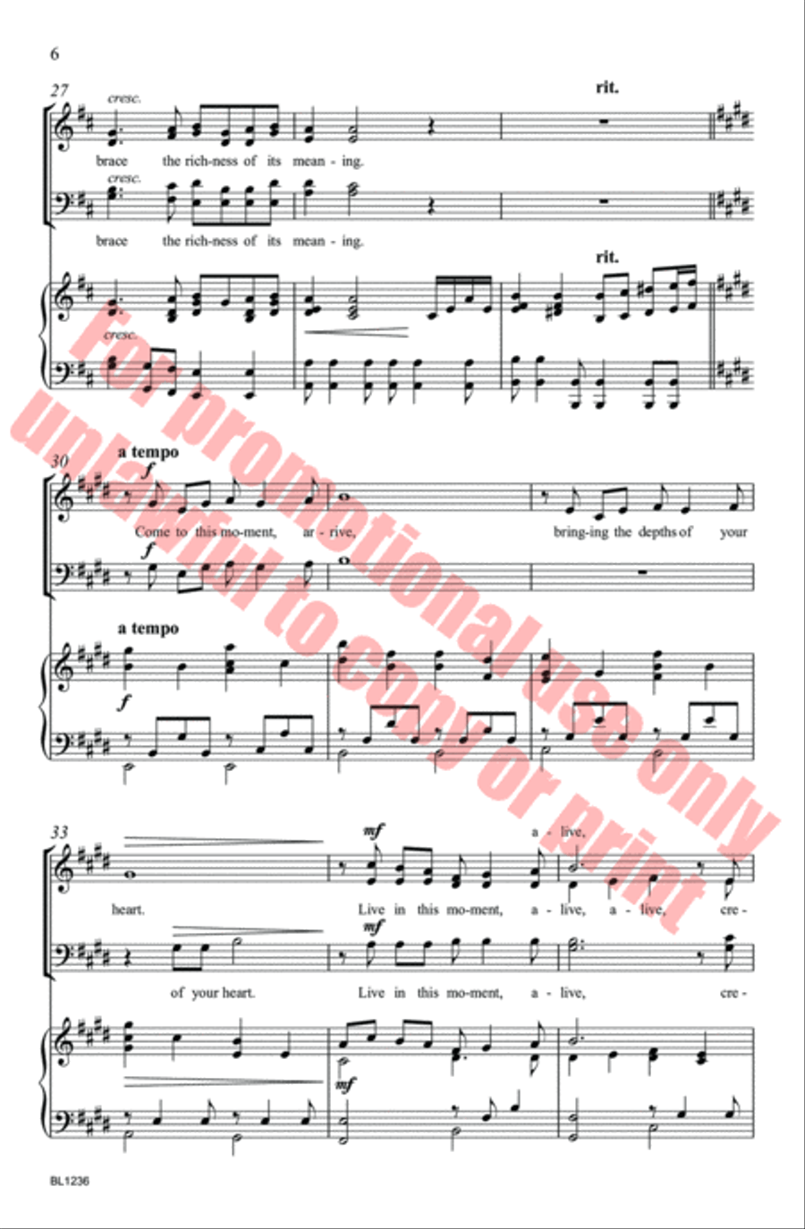 This Moment 4-Part scores gallery preview page 6
