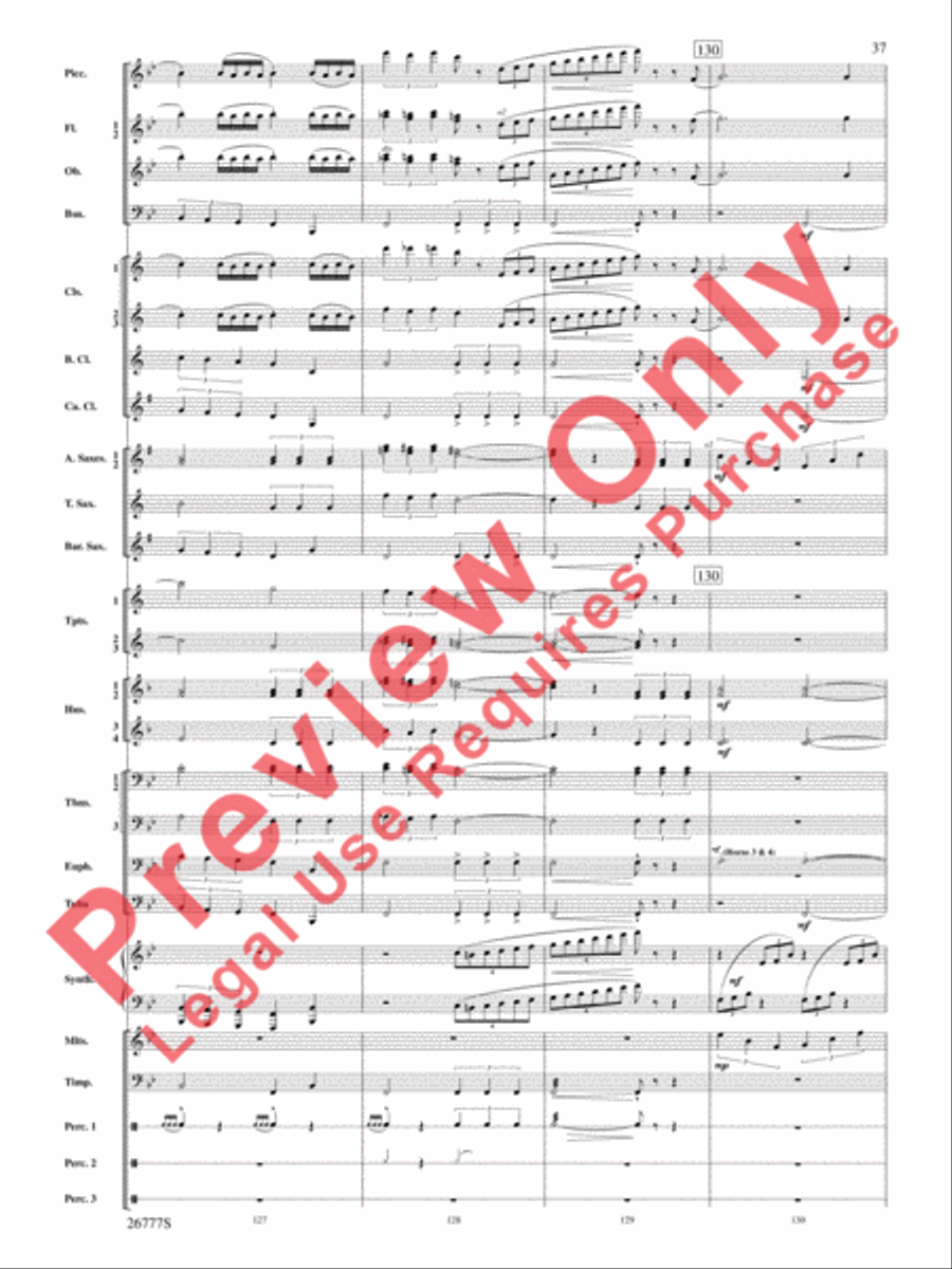 Soaring with John Williams Concert Band scores gallery preview page 38