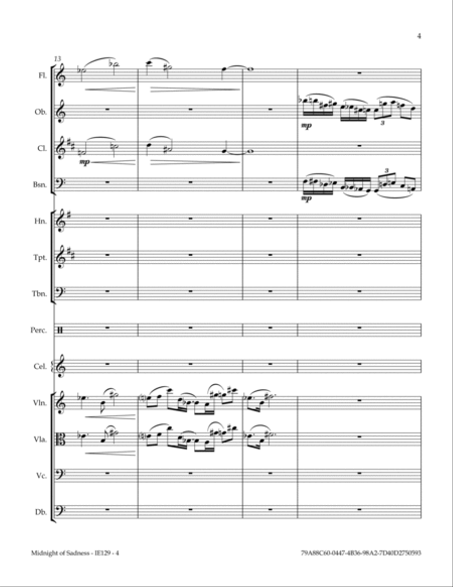 Midnight Of Sadness Midnight Of Sadness Full Orchestra scores gallery preview page 5